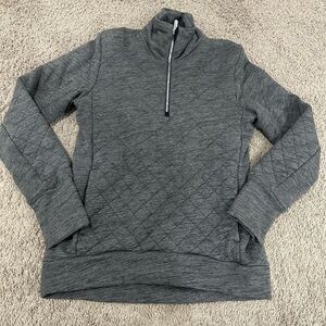 Lululemon Athletica Charcoal Quilted Pullover